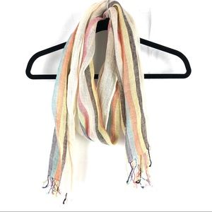 Coldwater Creek Multicolor Linen Scarf